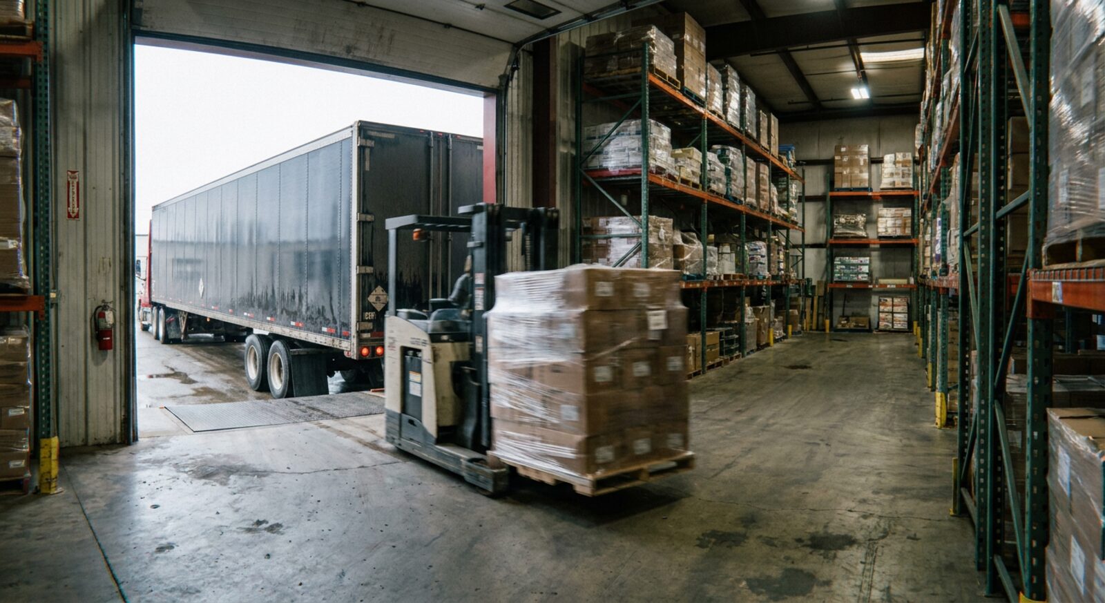 Cross-dock warehouse loading